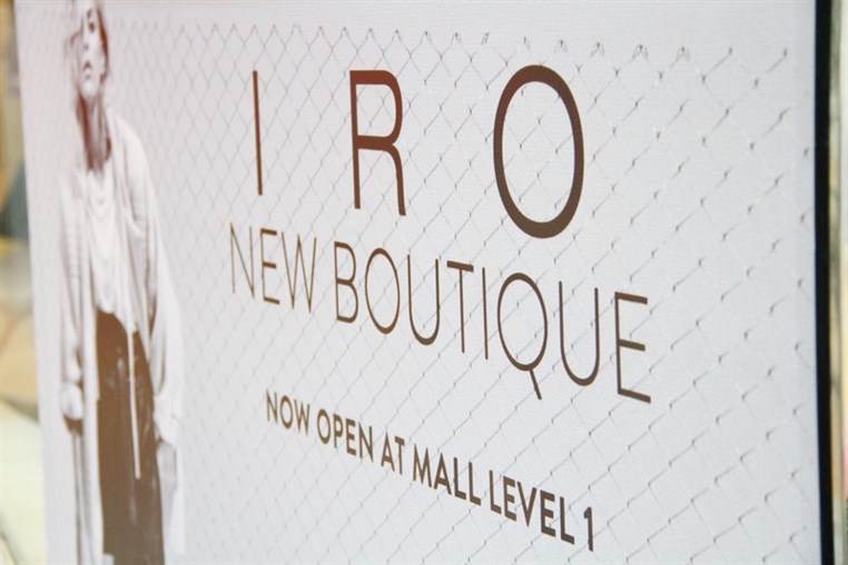 Opening of IRO Boutique